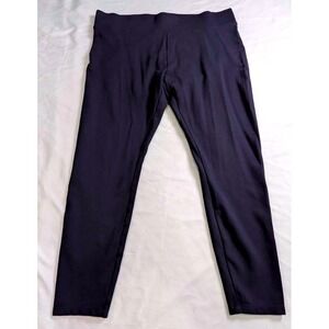 Lark & Ro ~ Leggings ~ Size Large ~ Navy Blue ~ Stretch Pull‎ On ~ Slim Pants